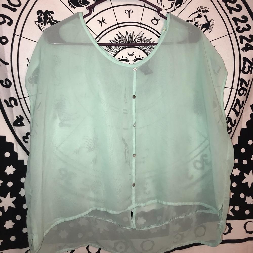 See through crop top